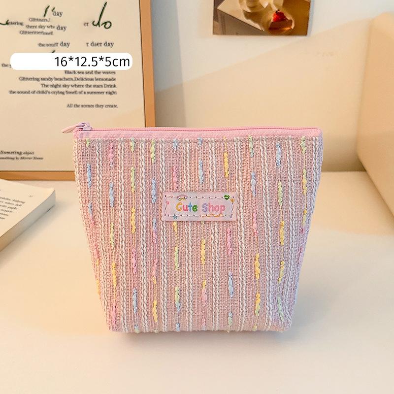 

Cute Cosmetic Bag Zipper Makeup Organizer Toiletries Cosmetic Make Up Storage Pouch Women Girls Travel Portable Large Coin Purse