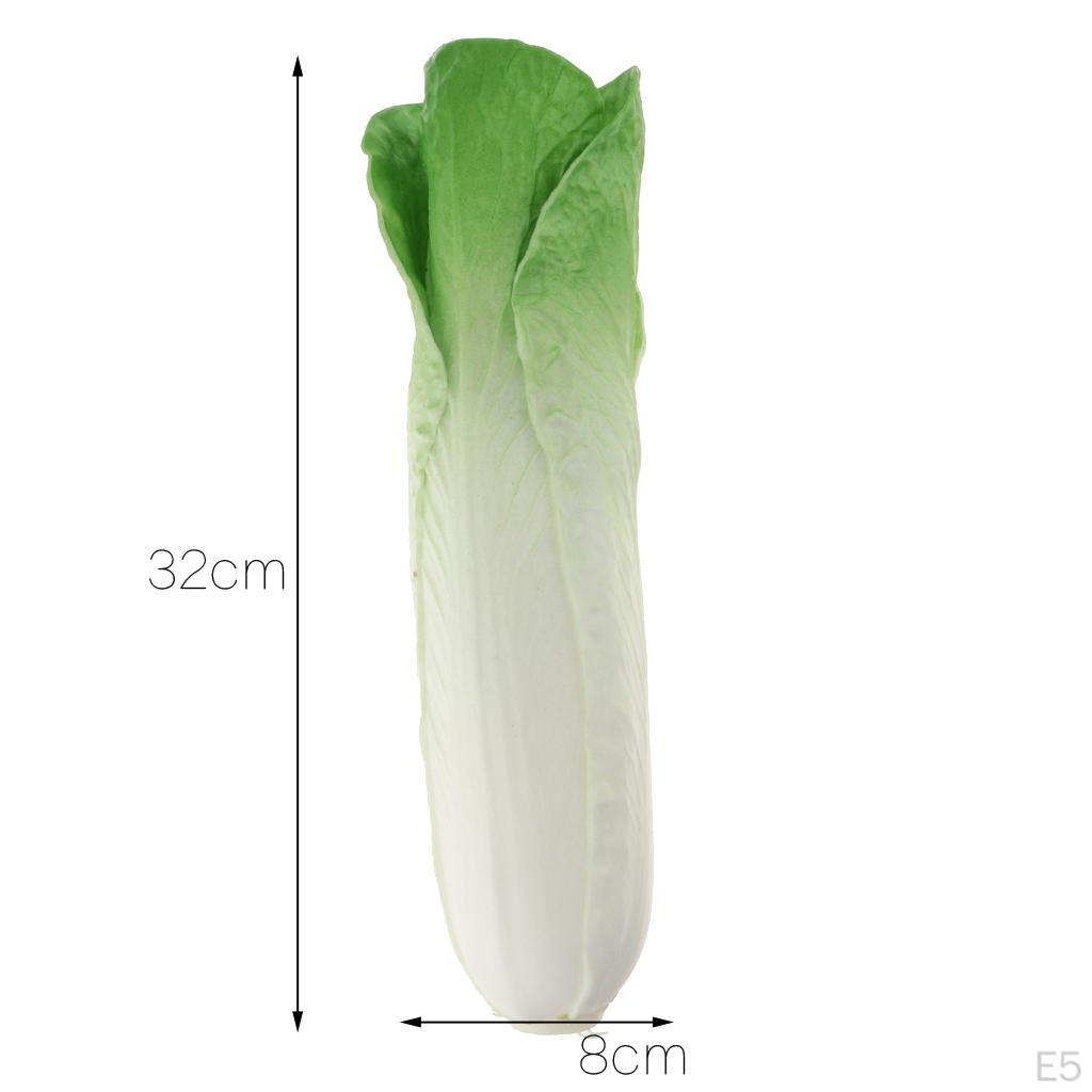 Artificial Green Cabbage Loofah PVC Vegetable Educational toy Decor Ornament