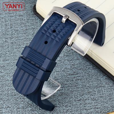 Fluororubber Watchband 20mm 22mm Dustproof Rubber Bracelet for Omega Seiko Huawei Samsung Watches Band Brand Sport Watch Strap