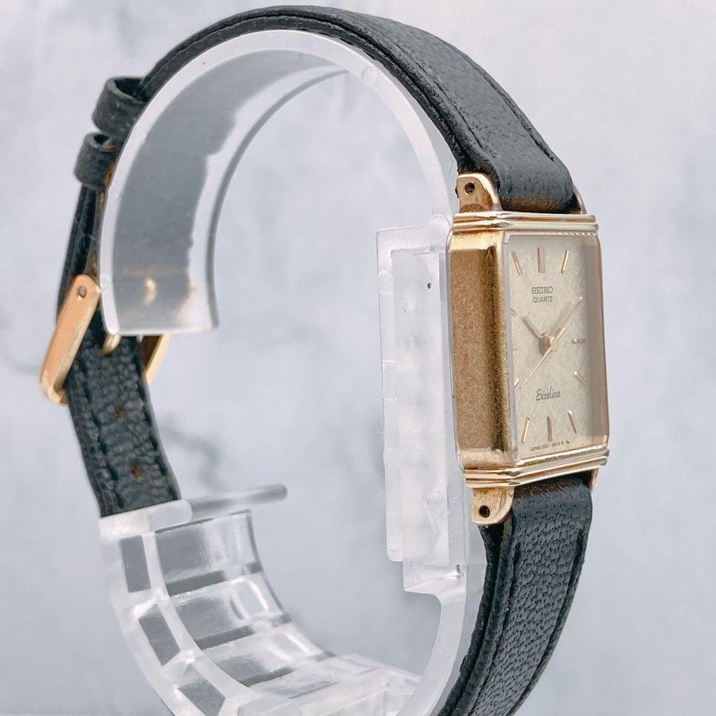 Articolo usato funzionante SEIKO Exceline placcato oro 30 micron da donna 3 lancette Exceline SPG30 1985 Vintage 1221-5670 Antico
