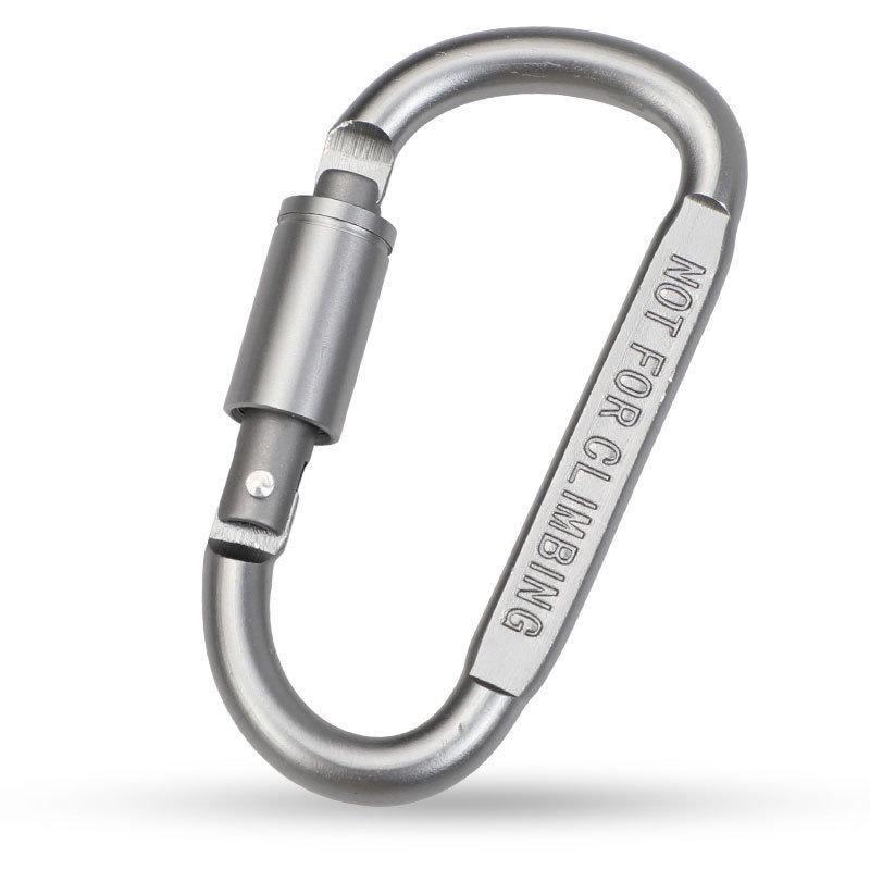 High-Quality 8CM Thickened D-Shaped Carabiner: Quickdraw Aviation Aluminum Nut Buckle