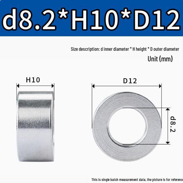 M8M10 Aluminum Alloy Thickened Round Hollow Spacer Sleeve