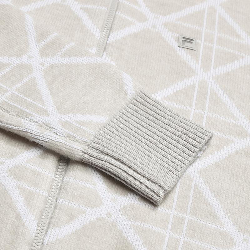 FILA Golf Series Minimalist Stylish Classic Casual Versatile Warm Comfortable Knitted Jacket Women jackets A11W615406FGY