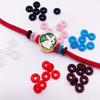 20-100Pcs Hole 2mm Multicolor Rubber Clip Charms Safety Stopper Silicone Spacer Beads For DIY Bracelets Necklaces Jewelry Making