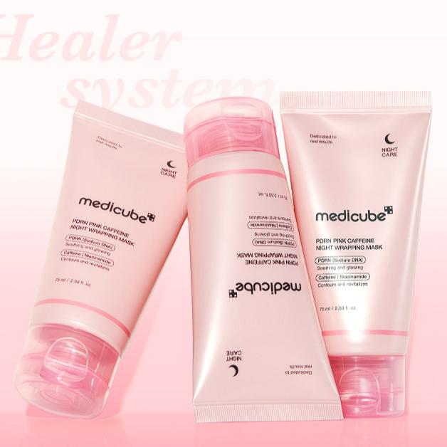 Medicube PDRN Różowa Kofeina Nocna Maska Owijająca 75ml