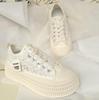 Clearing Air Mesh White Shoes Shiny Sequined Women Casual Thick-Soled Flats Shoes Female Casual Sneaker Sports Canvas Shoes