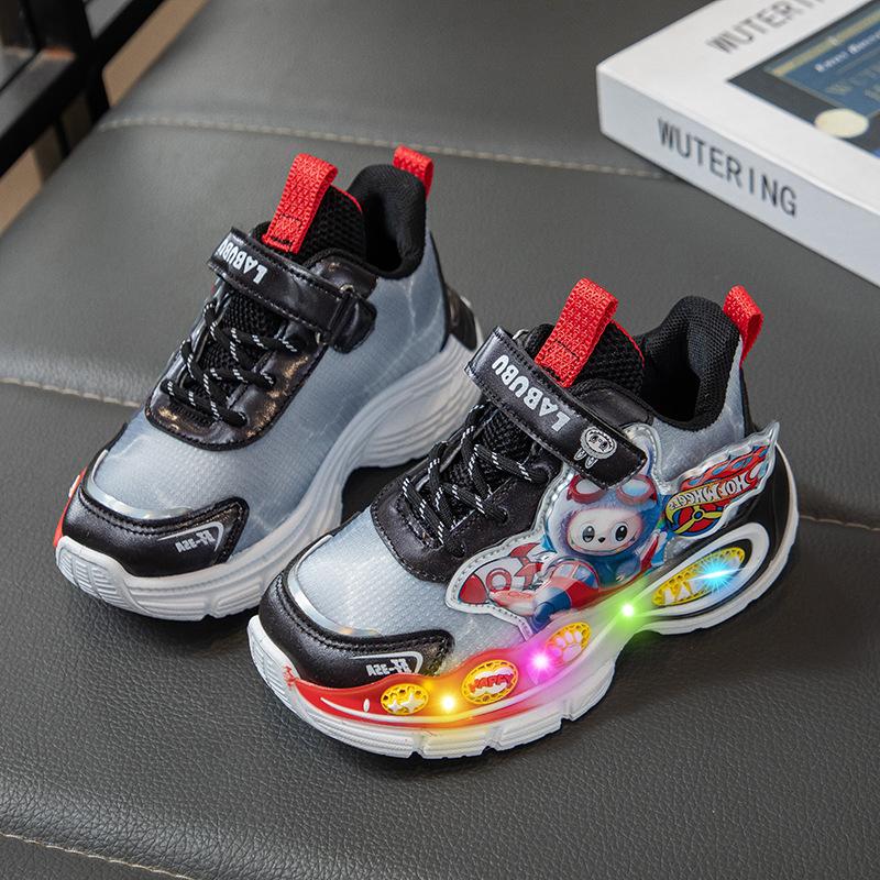 Children's Fashion Shoes 2025 Autumn New Boys Mesh Sneakers Popular Breathable Dad Shoes Boy Tide