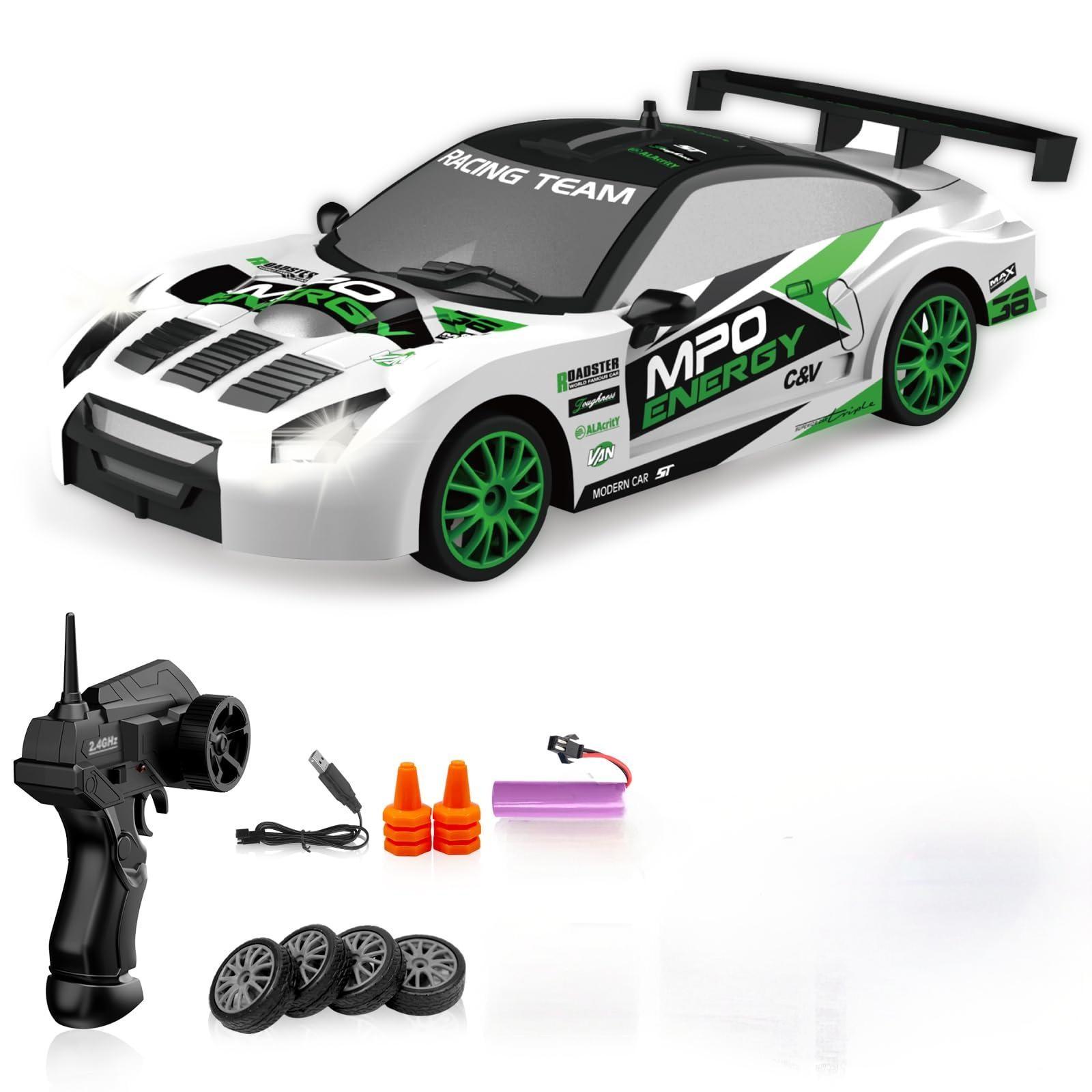 

1:24 Машина на радиоуправлении Зарядка Беспроводная Высокоскоростная Машина на радиоуправлении Гоночная Дрифтовая Гоночная Игрушечная Машина Модель One Size зелёный