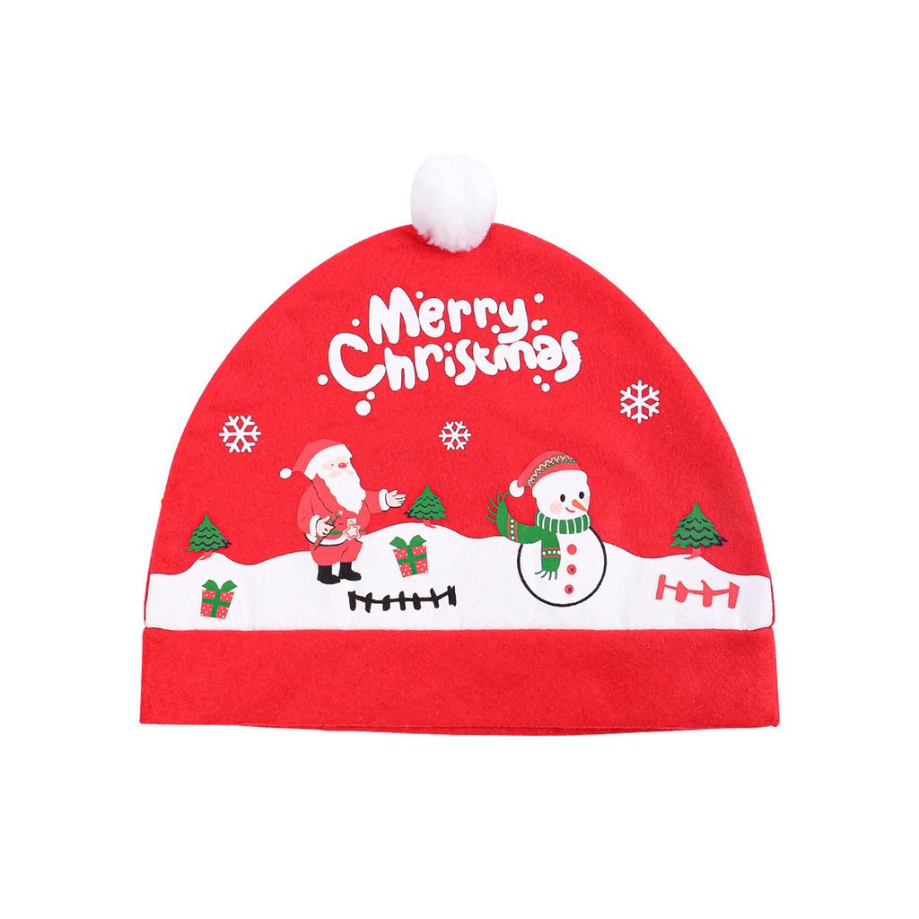 Claus Hat For Car Seat Christmas Car Decor Interior Accessories Head Rest Cover Protector Universal For Most Car Headrests Dustroof Cover