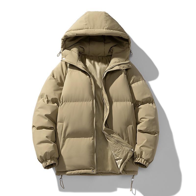 Winter Cotton-padded Men's Hooded Bread Clothes Couple Thickened Cotton-padded Loose Casual Cotton-padded Jacket Warm Feather Jacket Men