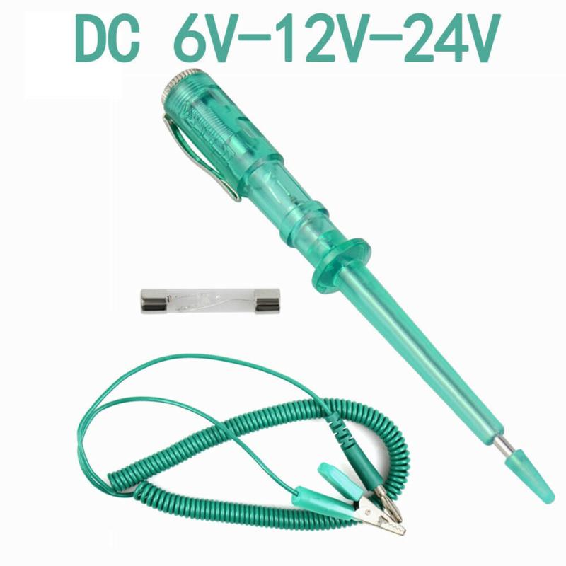 Tragbarer Auto-Schaltkreistester mit LED-Licht DC 6V-12V-24V 85486 Sonde Reparatur Elektrischer Teststift
