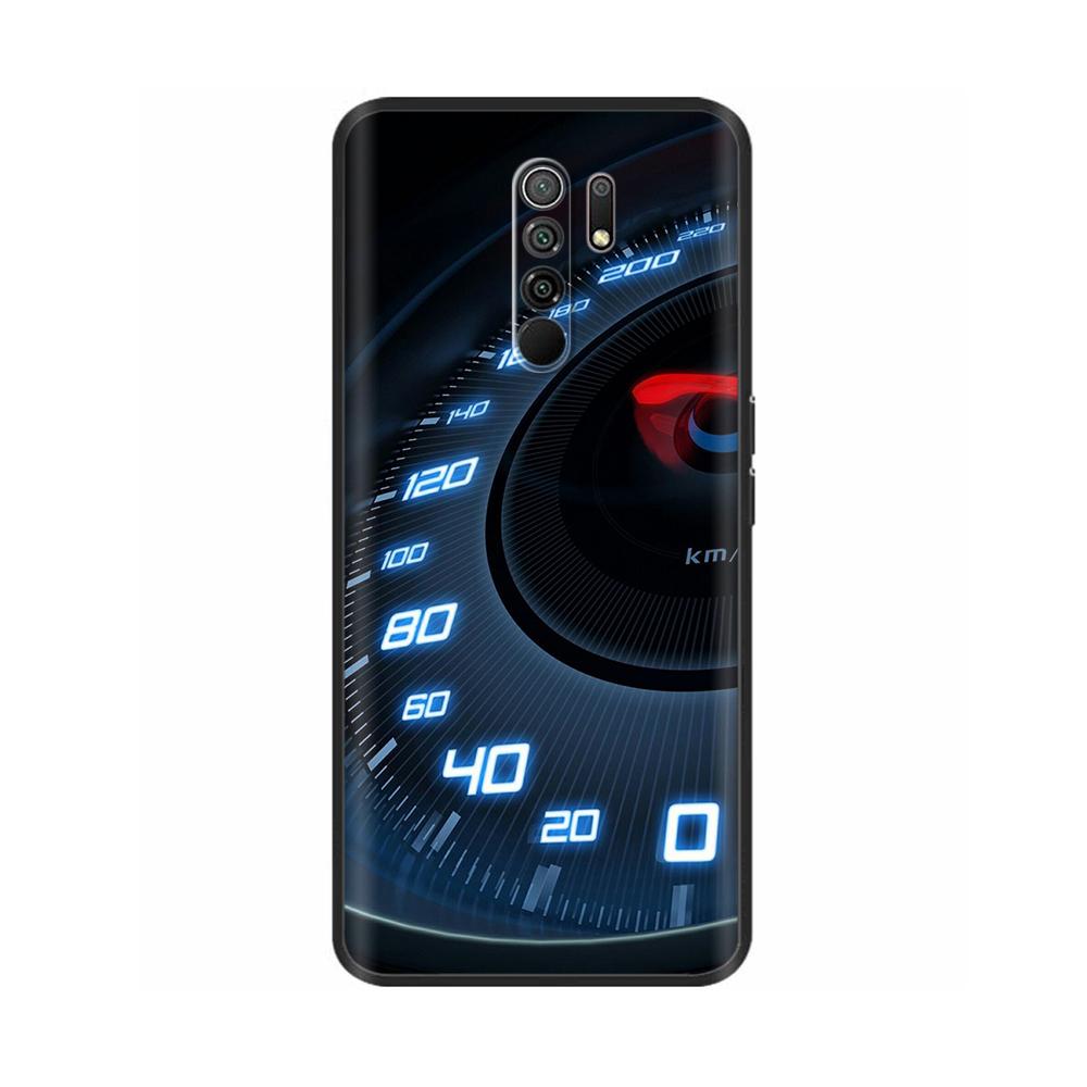 Silicon Case for Xiaomi Redmi 9 Redmi9 Case Back Cover Coque Funda Shell Soft Black TPU Cute Cartoon Phone Bag Bumper Protective
