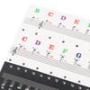 1 Set Beginner Letter Piano Sticker 88/61/54/49 Keys With Removable Colored Note Labels Piano Keyboard Stickers
