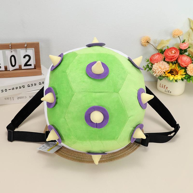 Mario Super Bros Plush Backpack Turtle Shell Bag For Kids Comfortable And Cute