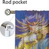 Saint Seiyas Partition Blackout Curtain for Room 2 Panel Tulle for Bedroom Modern Living Room Curtains Halloween Decoration Home