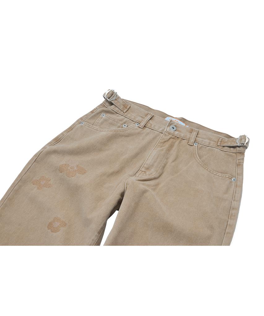 Kkotte Pixie Garden Garment Washed Pants (Sand)