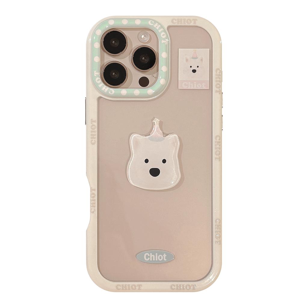Cute Animal Avatar Suitable for IPhone 16 Mobile Phone Case Apple 15 Three Dimensional 14Pro Max Acrylic 13