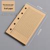 In-Stock A8 M5 Planner Refillable Loose-Leaf Inner Pages: Grid, Blank, Vertical Line, Weekly Plan, One Page Per Day, Punch-In Style.