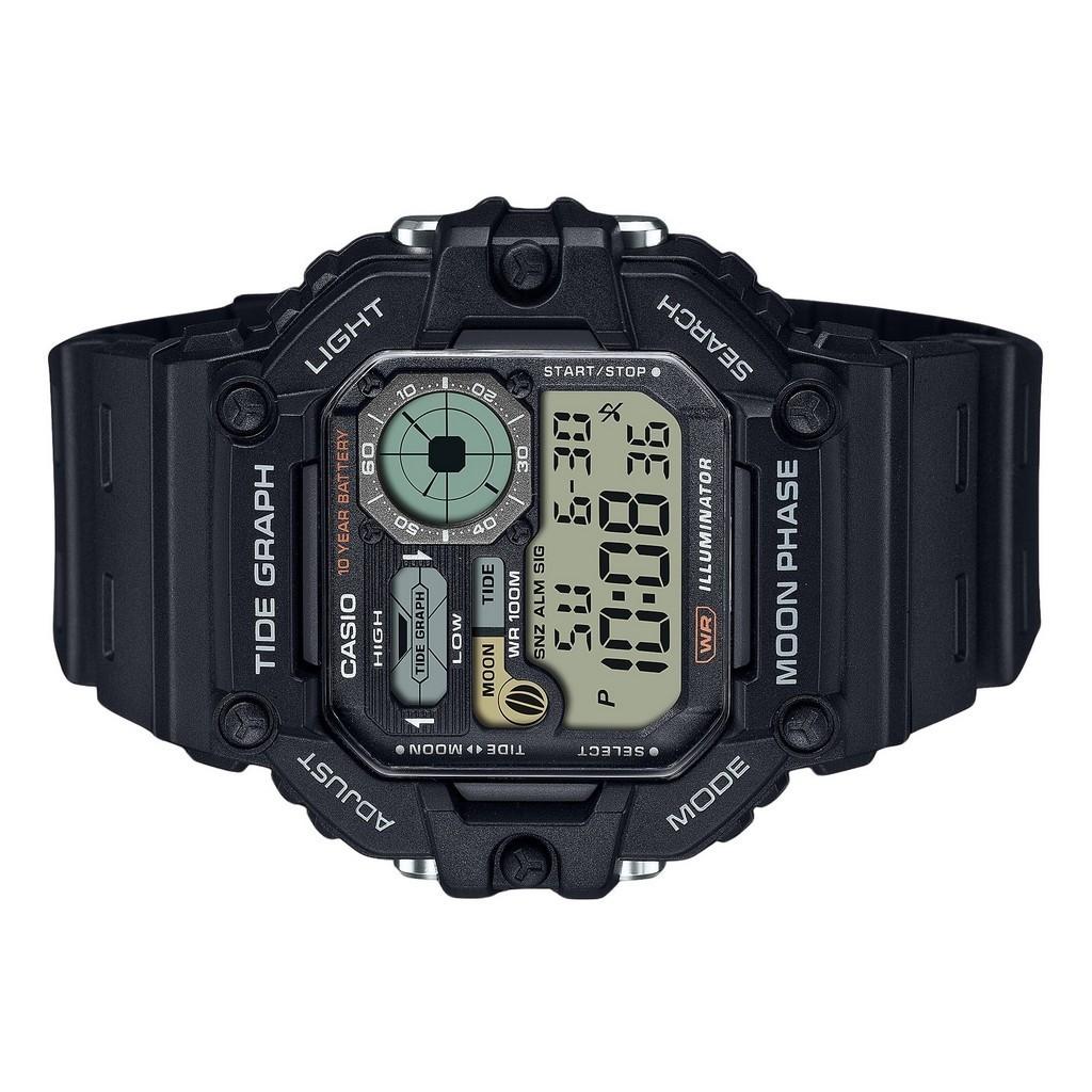 Casio WS-1700H-5AVDF - Orologio Digitale Uomo Con Grafico Maree E Dati Lunari, Resistente 100m, Cinturino In Resina - 3