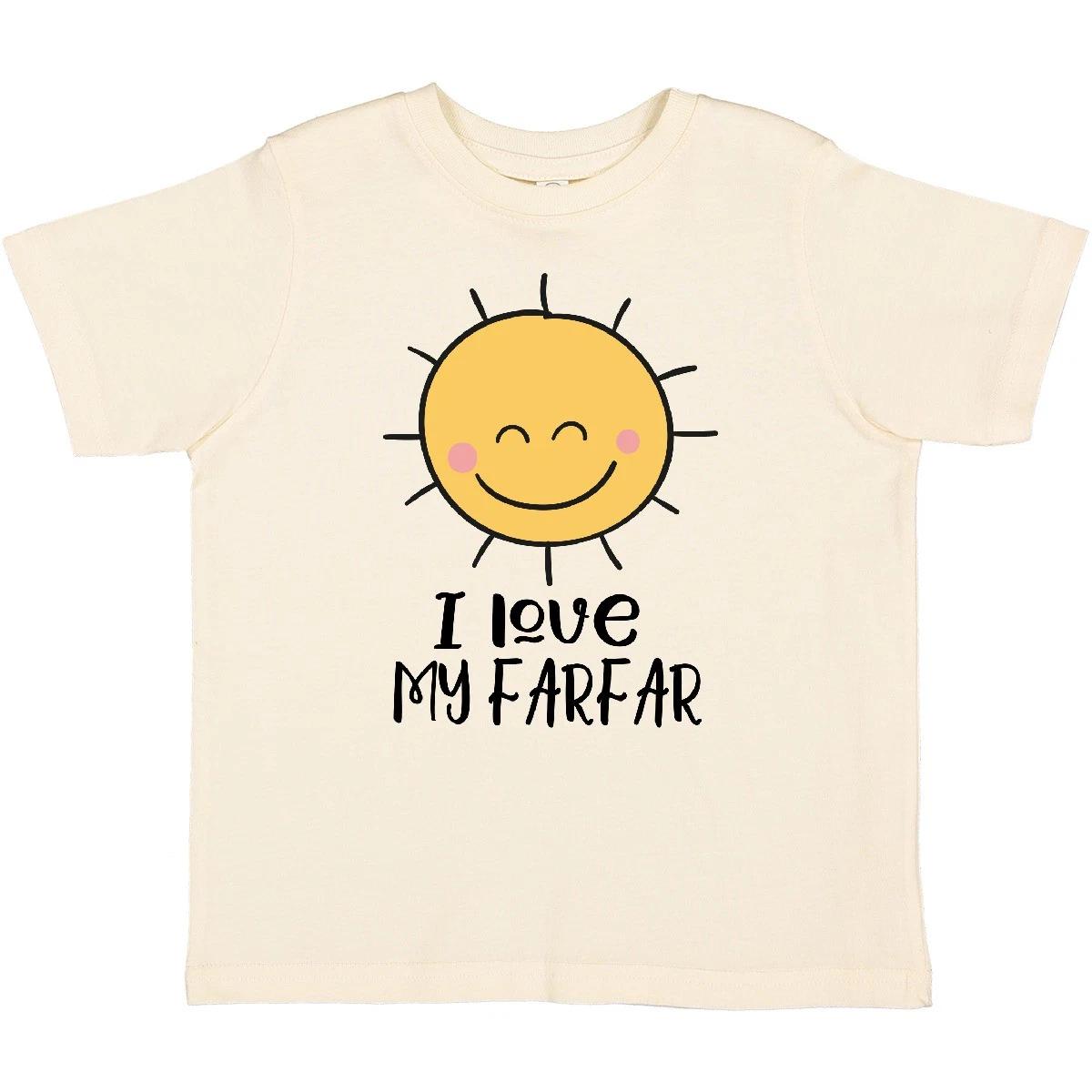 Inktastic I Love My Farfar Happy Sunshine Gift For Grandchildren Toddler T-Shirt 150