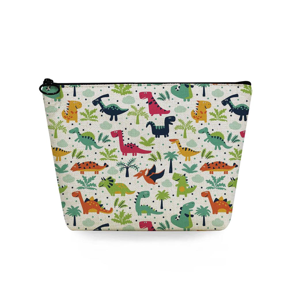 Women Dinosaur Print Cosmetic Bag Toiletries Organize Travel Storage Case 6727 KTB