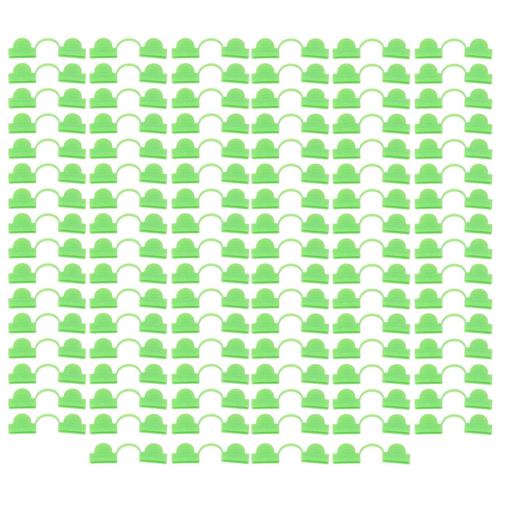 100PCS Greenhouse Clamp Plastic Double Head Shading Garden Hoop Greenhouse Clip Fiberglass