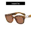 William Chan Style 2022 Korean Square Sunglasses with Paperclip Buckle Decoration