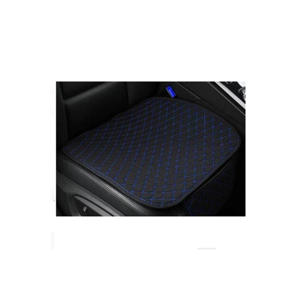 Car Seat Cushion Front And Rear Set 3 Pieces Add Style To Your Car Black Fabric Black