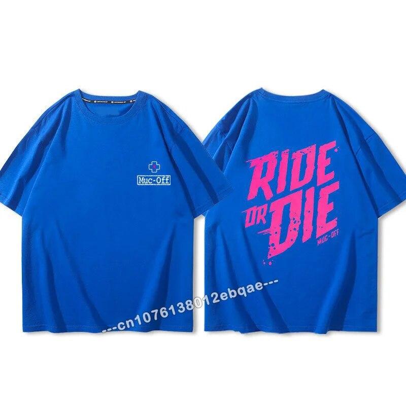 Ride Or Die Letter Print Bavlněné tričko Móda Značka Krátký rukáv Topy Unisex Ženy Léto 2023 Nová cool trička Volné Unisex oblečení
