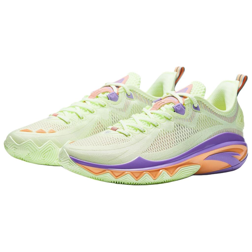 Anta Crazy 2 Chameleon Tecnología Nitrógeno Zapatillas de Baloncesto Profesionales para Hombre Zapatillas Deportivas Verde Morado 912531106-3