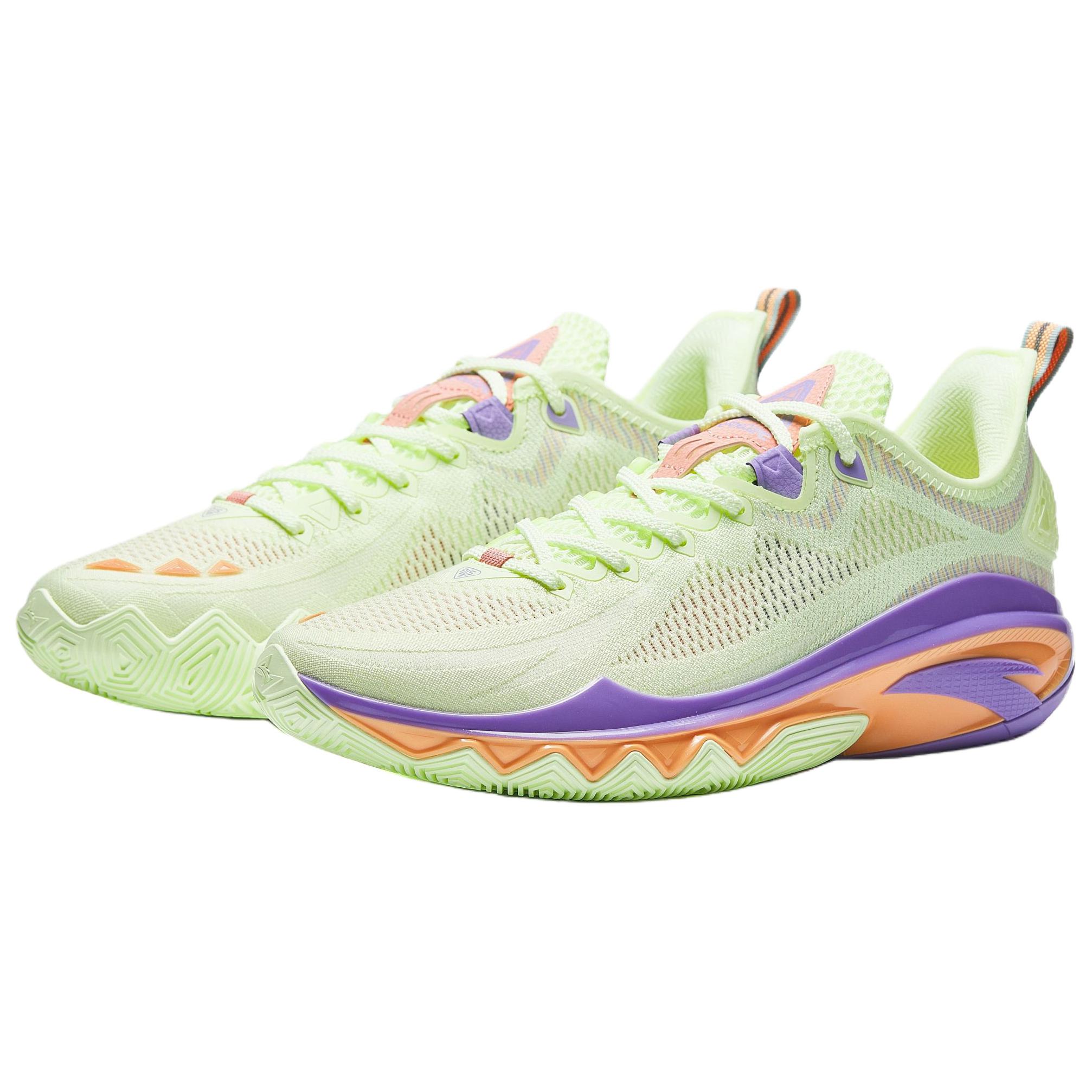 

Новые баскетбольные кроссовки Anta Swagger 2 с амортизацией, износостойкими и упругими свойствами, низкие, мужские, зеленые, фиолетовые 912531106-3 44