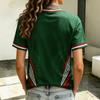 Women's Mexico Inspired V-Neck Short Sleeve Printed T-Shirt for Casual Everyday Wear