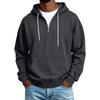 Men's Casual Half Zip Hoodie Sweatshirt for Winter Color Everyday Wear