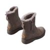 Snow boots women's winter velvet thickened soles New year's fashion medium boots one-pedal cotton shoes women's non-slip