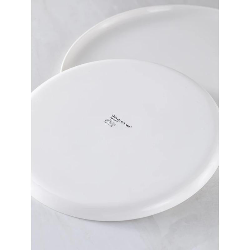 

Западная еда Плоская тарелка Круглая Посуда для приготовления пищи Белая Тарелка для стейка Пасты el Ресторанная посуда Керамическая тарелка Кухонная утварь