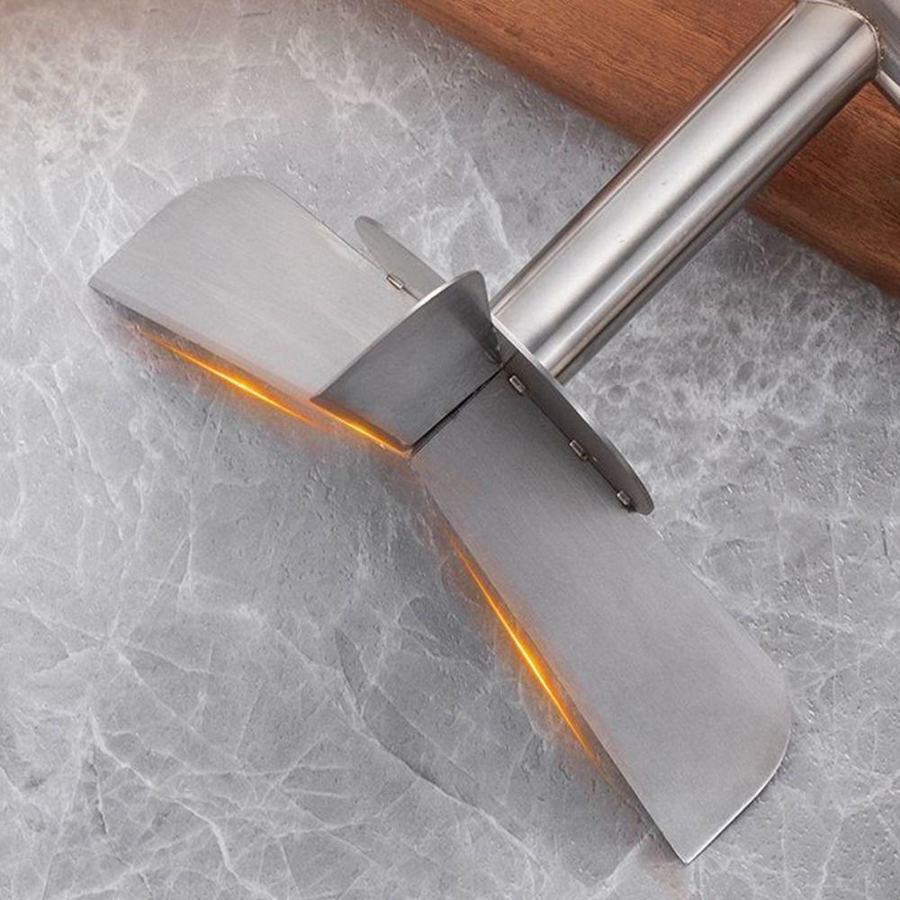 Stainless Steel Dough Divider Ergonomic Handle Pastry Scraper Steamed Bread Baking Tool  Home