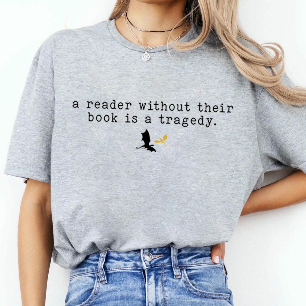 Vintage Dragon Rider Print Shirt Reader Fourth Wing Without Their Book Bookish Lover Tshirt Short Sleeve Y2K Top Streetwear