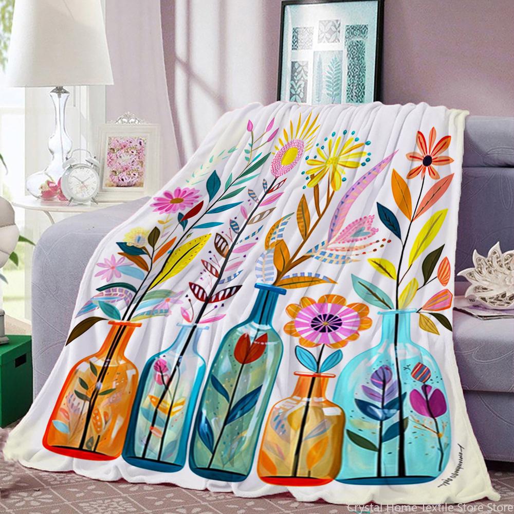 Flanell-Kuscheldecke Schöne Flasche HD 3D-Druck, geeignet für Sofas, Betten, Büros, Reisen, Campingstühle, warme Decke Geschenk