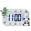 Panda Eats Bamboo Alarm Clock, Special Artifact for Students and Children To Get Up, Cute Smart Desktop Electronic Clock Alarm Clock