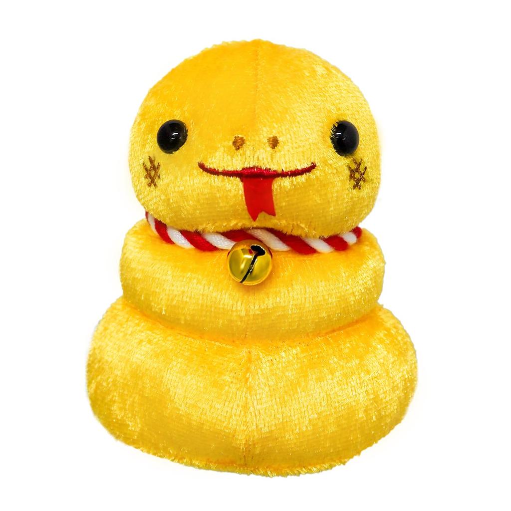 Sanei Boeki 2025 Zodiac Snake Mochi (Gold) W7 X D9 X H9.5cm Plush Toy