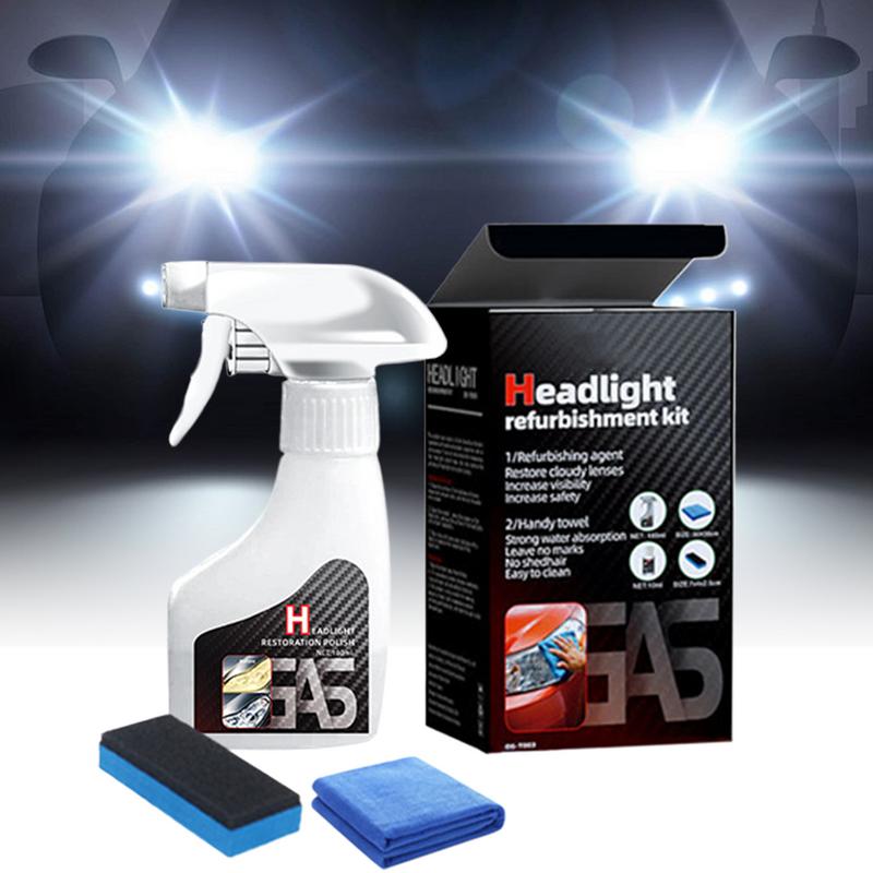 Head Light Cleaner Headlight Polish Anti-Fog Hydrophobic Compound 180ml Professional Coating Spray For Home Window Auto