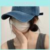 Stylish Lettered Denim Baseball Cap For Women And Men Adjustable Spring Summer Wear