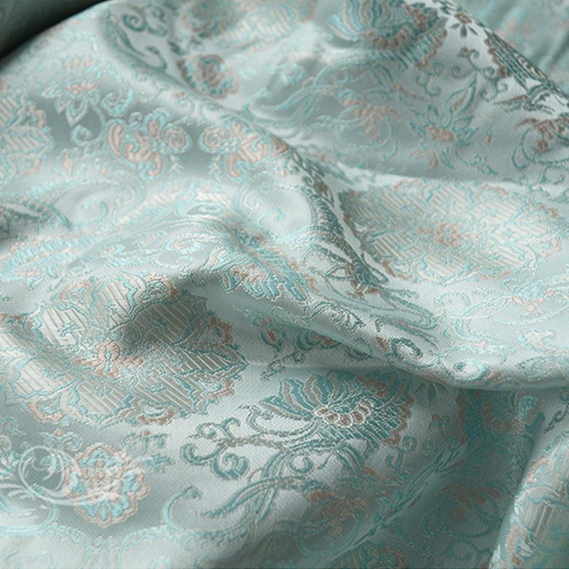 

Luxury Pastel Brocade Fabric Guanyin Floral Chinese Jacquard for Sewing Tang Suit Vest New Traditional Couture Textile Fabrics 100x145cm