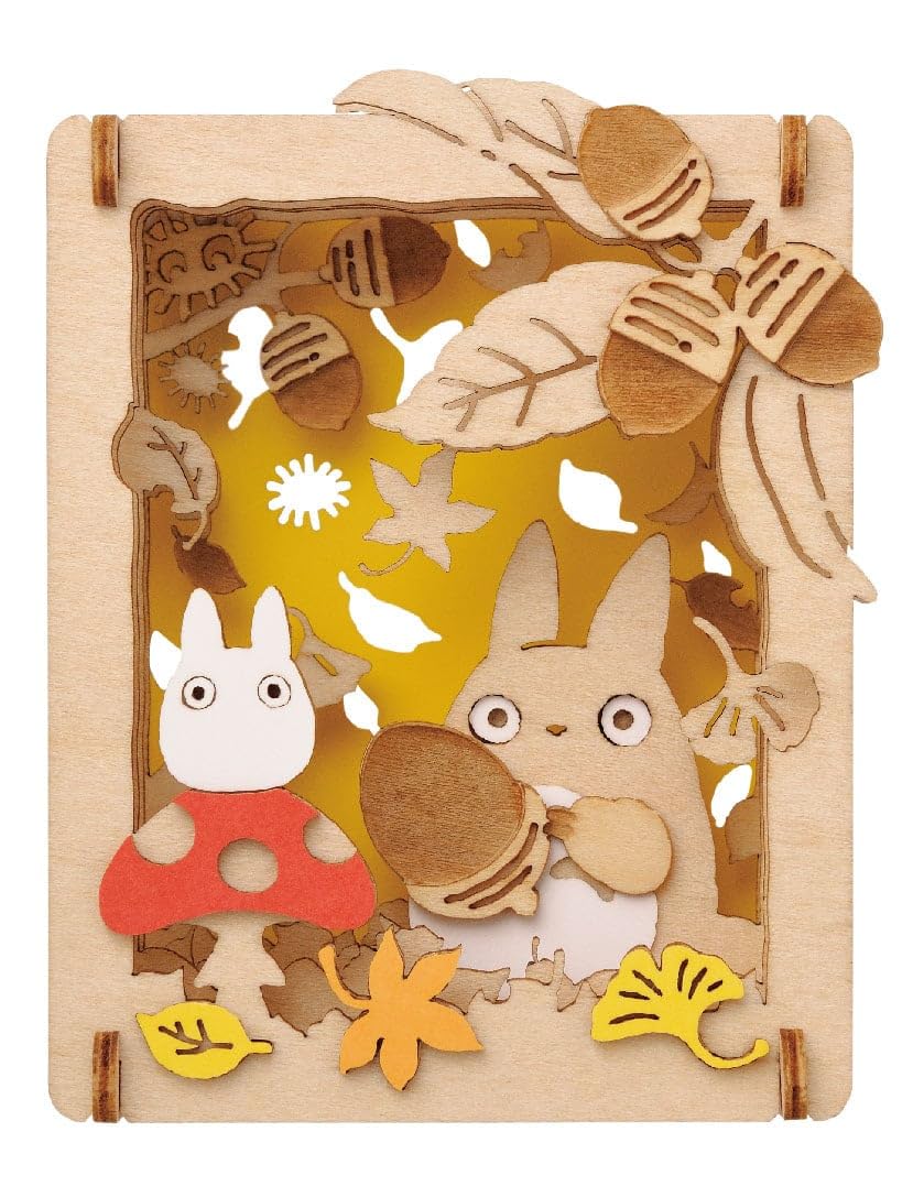 Ensky Paper Theater My Neighbor Totoro Acorn Finding -Wood Style- PT-W02X