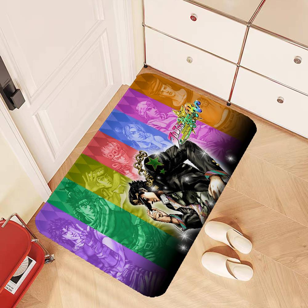 Anime JoJos Bizarre Adventure Bathroom Mat Kids Room Bedroom Decoration Balcony Anti Slip Doormat Living Room Welcome Rug