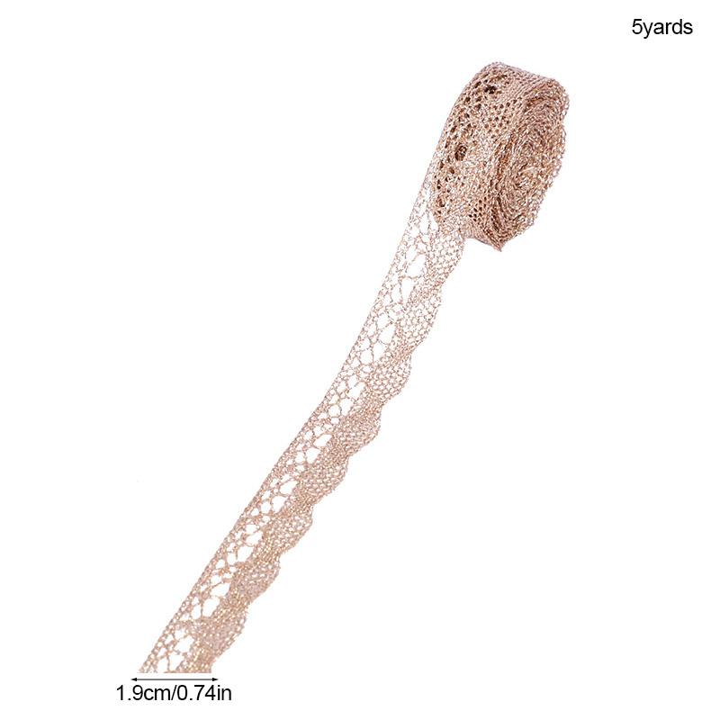 5/10Yard Gold Silver Lace Net Trim Ribbon Curve Lace Fabric Sewing Centipede Braided Lace Wedding DIY Clothes Craft Accessories