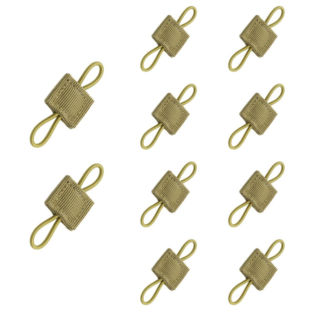 10 Pcs Tactical Gear Holder Clip Molle Webbing Retainer Elastic Binding Ribbon Buckle for Tactical Vests Backpacks