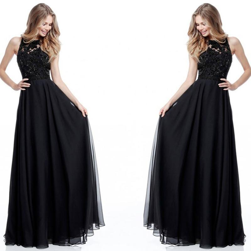 Abiti da sera da donna, abiti in chiffon molto venduti