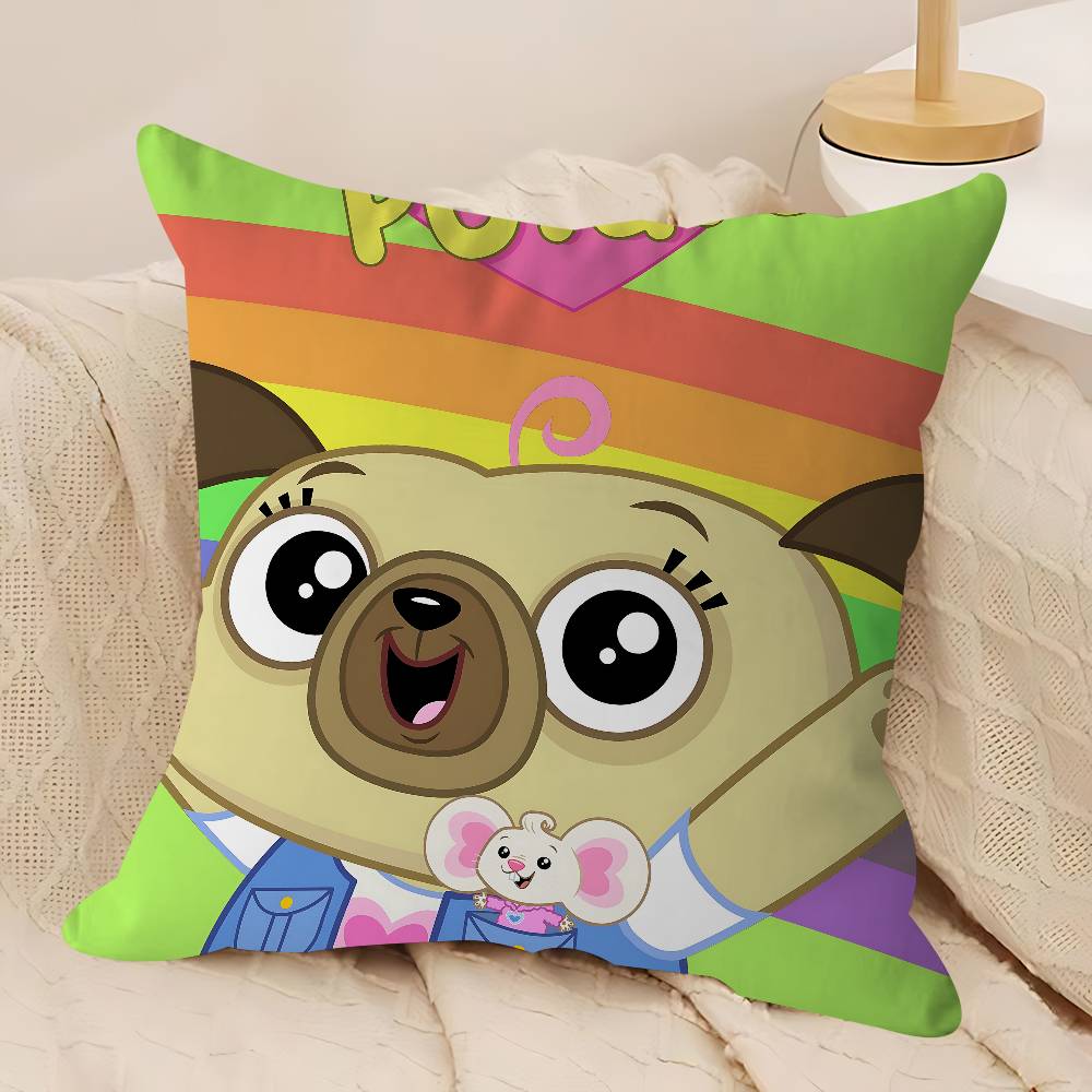 Kreslený C-Chip A P-Brambora Polštář Dárek Domácí Kancelář Dekorace Ložnice Pohovka Autopotah 45x45