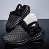 Fashion Men's Sandals Slip-On Anti-Slip Sports Bag Half Drag Shoes Mesh Breathable Lightweight Casual Beach Thick Sole Slippers Women